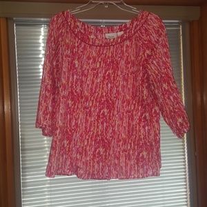 Liz & Co 3/4 Sleeve Blouse